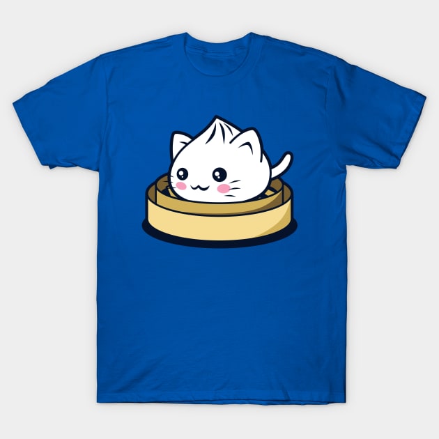 Cat Dumpling Cute Original Kawaii Funny Cat Gift For Foodies T-Shirt by BoggsNicolas